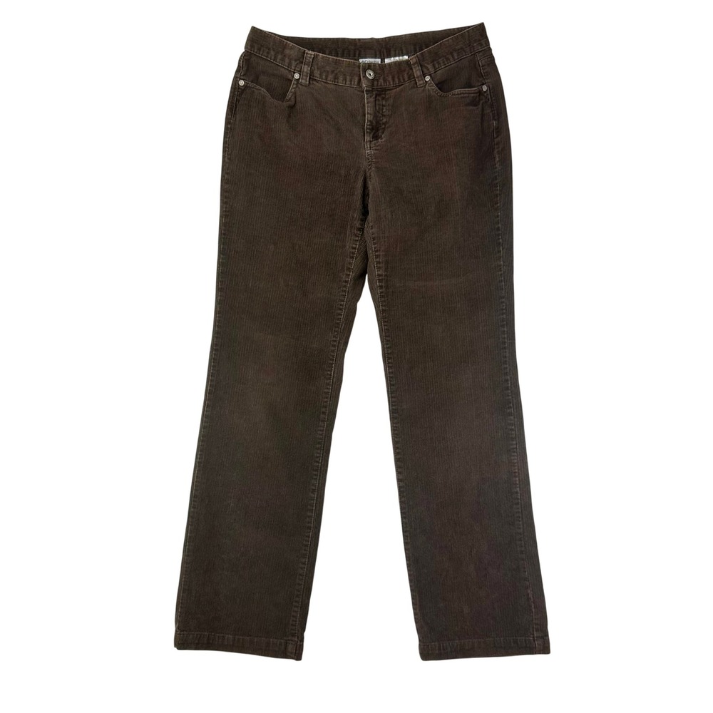 Columbia Corduroy Pants Womens 10 Brown Straight Leg‎ VTG Trousers Ribbed